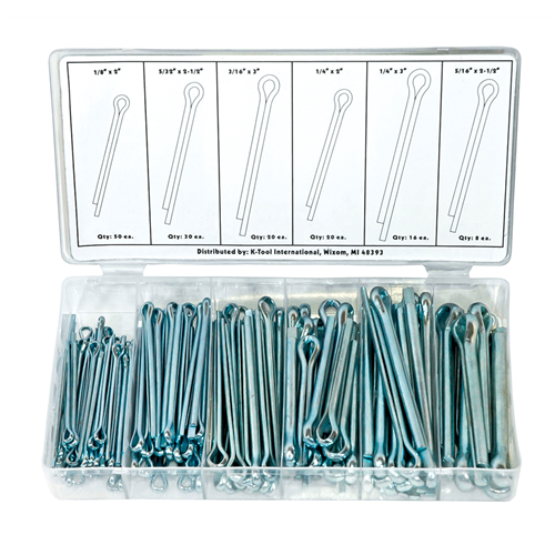 KTI-00078 K Tool International 144 Pc Cotter Pin Assortment