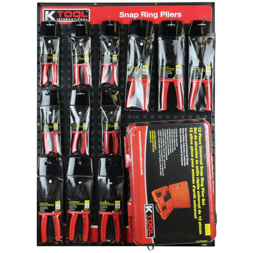 KTI-0821 K Tool International Snap Ring Plier Display