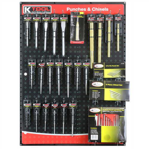 KTI-0831 K Tool International Punch & Chisel Display