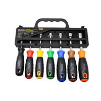 KTI-14400 K Tool International Nut Driver Set Sae 7 Pc