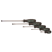 KTI-16001 K Tool International Screwdriver Set Slotted 5 Pc Set