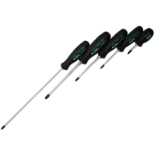 KTI-16002 K Tool International Screwdriver Phillips 5 Pc Set