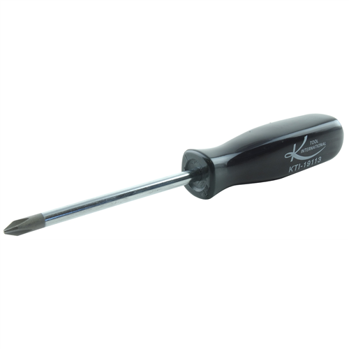 KTI-19113 K Tool International No. 1 X 3 In. Phillips Screwdriver Black Handle (E