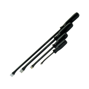 KTI-19240 K Tool International 4-Piece Bent End Pry Bar Set With Black Square Han