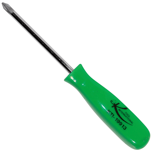 KTI-19913 K Tool International No. 1 X 3 In. Phillips Screwdriver Green Square Ha