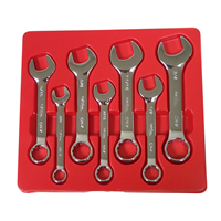 KTI-41200 K Tool International 7Pc Short Sae Comb Wrench Set