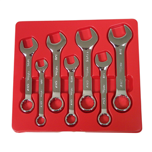 KTI-41200 K Tool International 7Pc Short Sae Comb Wrench Set