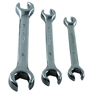 KTI-44500 K Tool International Wrench Set Flare Nut 3 Pc. Metric