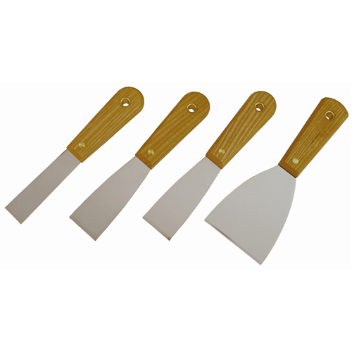 KTI-70004 K Tool International 4 Piece Scraper/Putty Knife Set