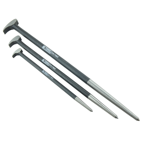 PRY/2/ST K Tool International Roll Head Ladyfoot Pry Bar Set, 3 Pc