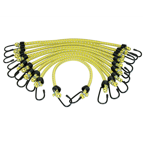 KTI-73830 K Tool International 10Pk Bungee Cord 3/8In. X 18In. General Purpose