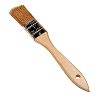 KTI-74010 K Tool International Brush Utility 1" Natural Bristles Wood Handle