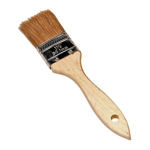 KTI-74015 K Tool International Brush Utility 1-1/4In. Natural Bristles Wood Hndle