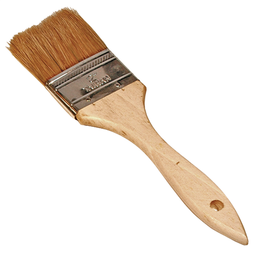 KTI-74020 K Tool International Brush Utility 2In. Natural Bristles Wood Handle