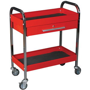 KTI-75105 K Tool International Steel Service Tool Cart With 1-Drawer And 2-Shelve