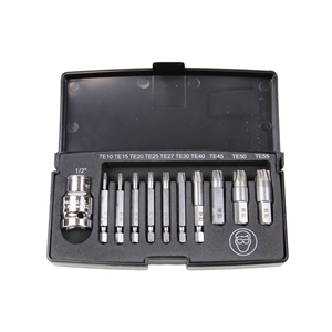 BTK42-11TS K Tool International Damaged Torx Screw Extractor Set 11Pc