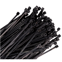 KTI-78040 K Tool International Cable Zip Tie 4In. Black 100/Pk 18Lb Tensile