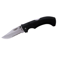 LKN030 Lansky Sharpeners Easy Grip 3.75" Clip Point Serrated Folding Knife