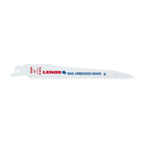 22750OSB656R Lenox Tools Reciprocating Saw Blades, 656R, Bi-Metal, 6 In. Lo