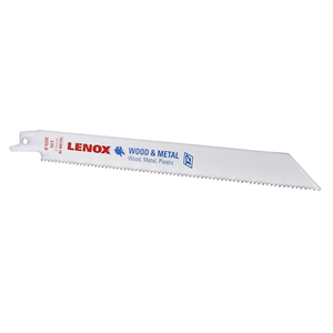 22753OSB810R Lenox Tools Reciprocating Saw Blades, 810R, Bi-Metal, 8 In. Lo