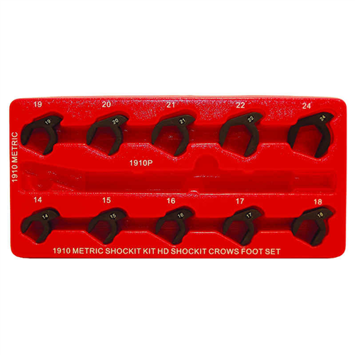 LT1910 Lock Technology Metric Shockit Crows Foot Set