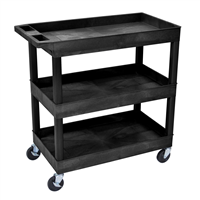 EC111-B Luxor Luxor E-Series 3-Shelf Utility Cart