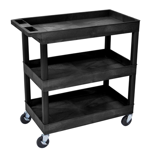 EC111-B Luxor Luxor E-Series 3-Shelf Utility Cart