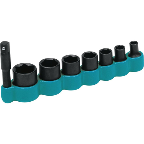 T-02369 Makita 8Pc 1/4" 6-Point Imp Socket Set