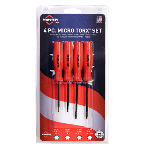 4 PC Micro Torx Screwdriver Set