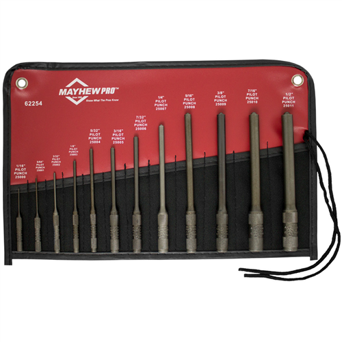 62254 Mayhew Roll Pin Set 12 Pc.