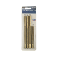 62277 Mayhew Punch Set 4Pc Brass 3/8,1/2,3/4"