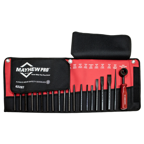 62287 Mayhew 20-Pc Punch And Chisel Kit