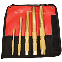 67003 Mayhew 5-Pc Brass Drift Punch Set