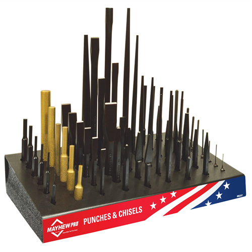 80247 Mayhew 57Pc Punch/Chisel Display