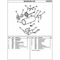 MR. HEATER MH35FA PARTS AND PARTS LIST