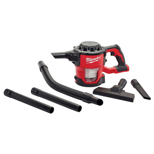 0882-20 Milwaukee Tool M18 Comp Vacuum 4 Ft. Hose, Crevice Tool, Extensions Floor Tool