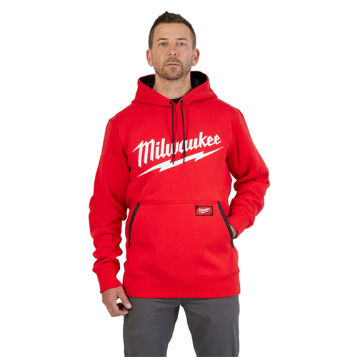 Midweight Pullover Hoodie - Logo Red M