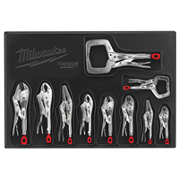 48-22-3690 Milwaukee Tool 10-Pc Torque Lock Curved Jaw Pliers Kit