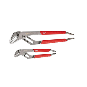 48-22-6330 Milwaukee Tool 6" 10" Straight Jaw Comfort Grip Pliers Set, Ream & Punch Handles