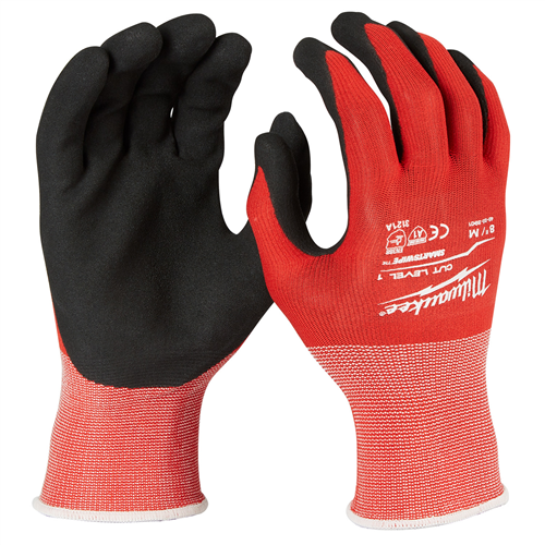 48-22-8901 Milwaukee Tool Cut 1 Dipped Gloves - M