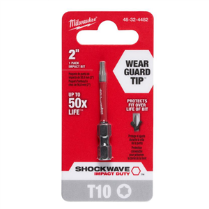 48-32-4482 Milwaukee Tool Shockwave T10 Torx 2 In. Power Bit