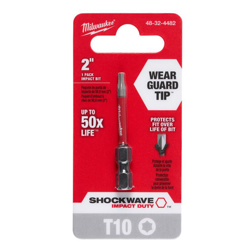 48-32-4482 Milwaukee Tool Shockwave T10 Torx 2 In. Power Bit