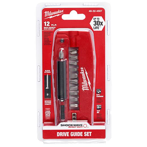 48-32-4507 Milwaukee Tool Shockwave 12Pc Drive Guide Set