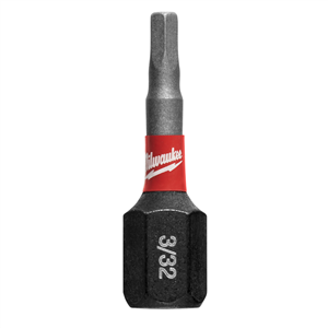 48-32-4702 Milwaukee Tool Shockwave Impact Hex 3/32" Insert Bits (Bulk 25)