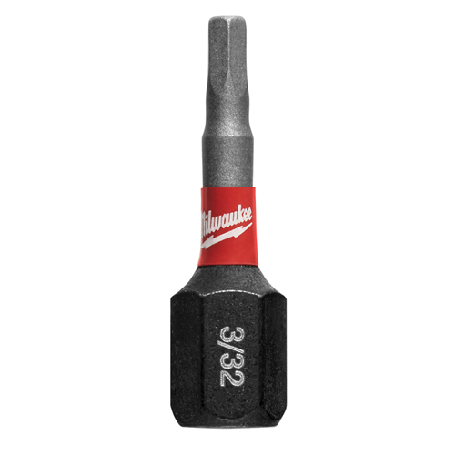 48-32-4702 Milwaukee Tool Shockwave Impact Hex 3/32" Insert Bits (Bulk 25)