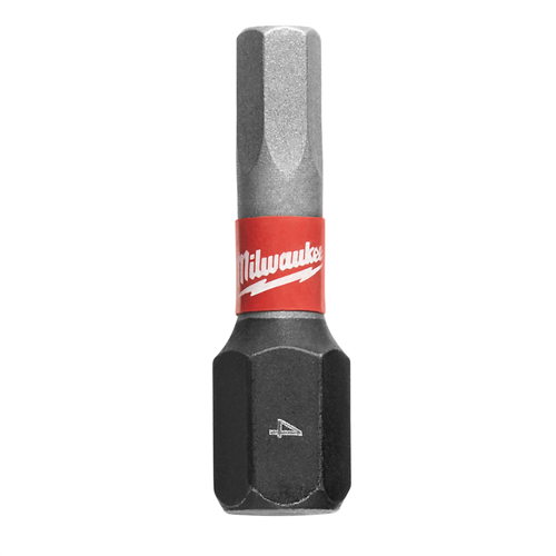 48-32-4726 Milwaukee Tool Shockwave Impact Hex 4 Mm Insert Bits (Bulk 25)