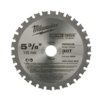 48-40-4070 Milwaukee Tool 5-3/8" 30 Teeth Ferrous Metal Circular Saw Blade