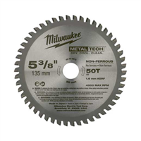 48-40-4075 Milwaukee Tool 5-3/8" Circular Saw Metal Cutting 50 Teeth Blade