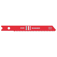 48-42-0101 Milwaukee Tool 2-3/4" Metal Cutting Jig Saw Blades, 14 Tpi, High Speed Steel, U-Shank, (5-Pk)