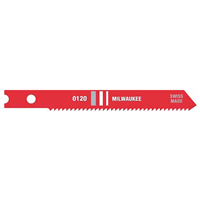 48-42-0120 Milwaukee Tool 2-3/4" Metal Cutting Jig Saw Blades, 18 Tpi, High Speed Steel, U-Shank, (5-Pk)